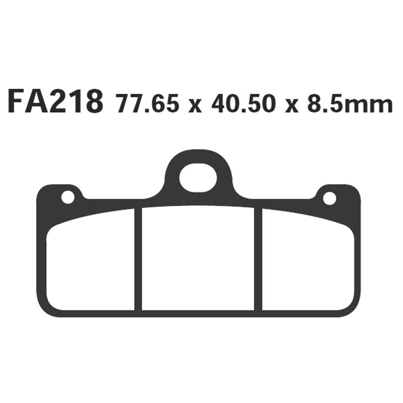 Ebc Pastiglie freno Hh Pinza Brembo radiale FA218HH