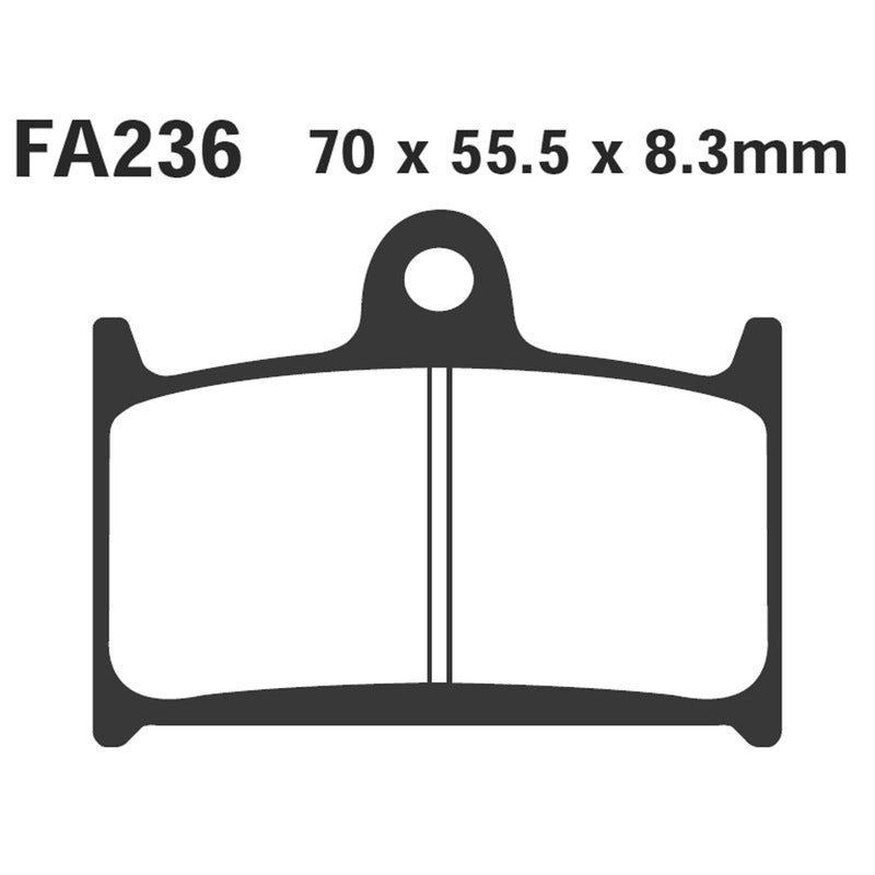 Ebc Pastiglie freno Hh Triumph Speed triple Anteriore FA236HH