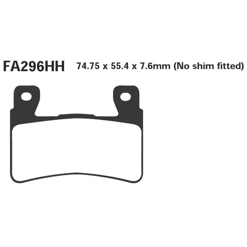 Ebc Pastiglie freno Hh Honda Cbr600 F/Rr Anteriore FA296HH