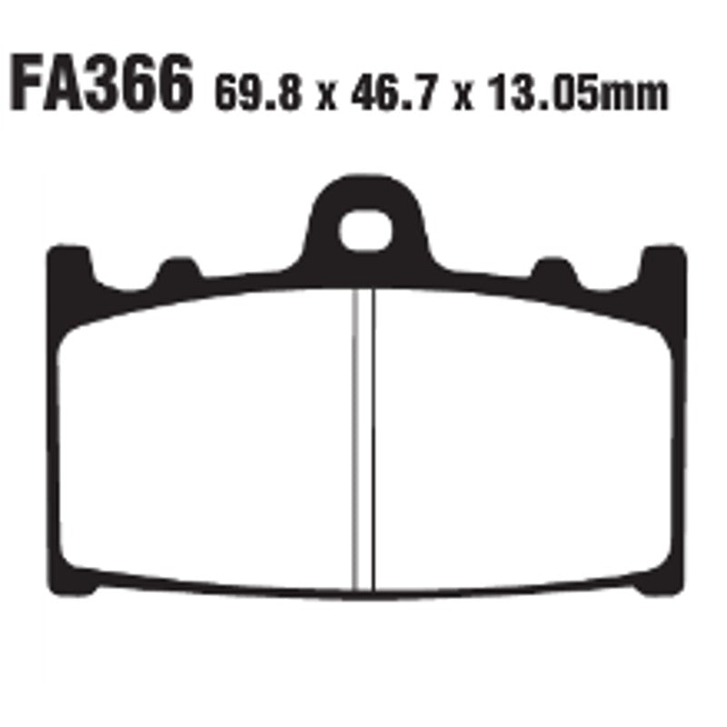 Ebc Pastiglie freno Hh Suzuki Vl 1500 Int R. 02-03 Posteriore FA366HH