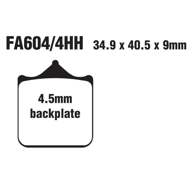 Ebc Set Past.Hh Bmw S 1000 Rr Front 2 pairs 4Pcs FA604/4HH