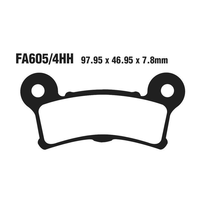 Ebc Pastiglie freno Hh Harley davidson Tri Glide /Street Glide Trike FA605/4HH