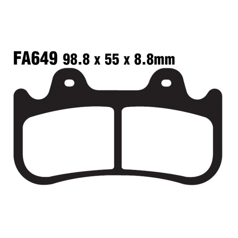 Ebc Pastiglie freno Hh X Pinze Jay brake 6 Pistoncini FA649HH