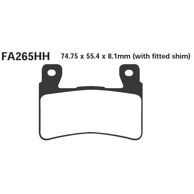 Ebc Pastiglie freno Epfa Honda Vtr 1000 Sp Anteriore EPFA265HH