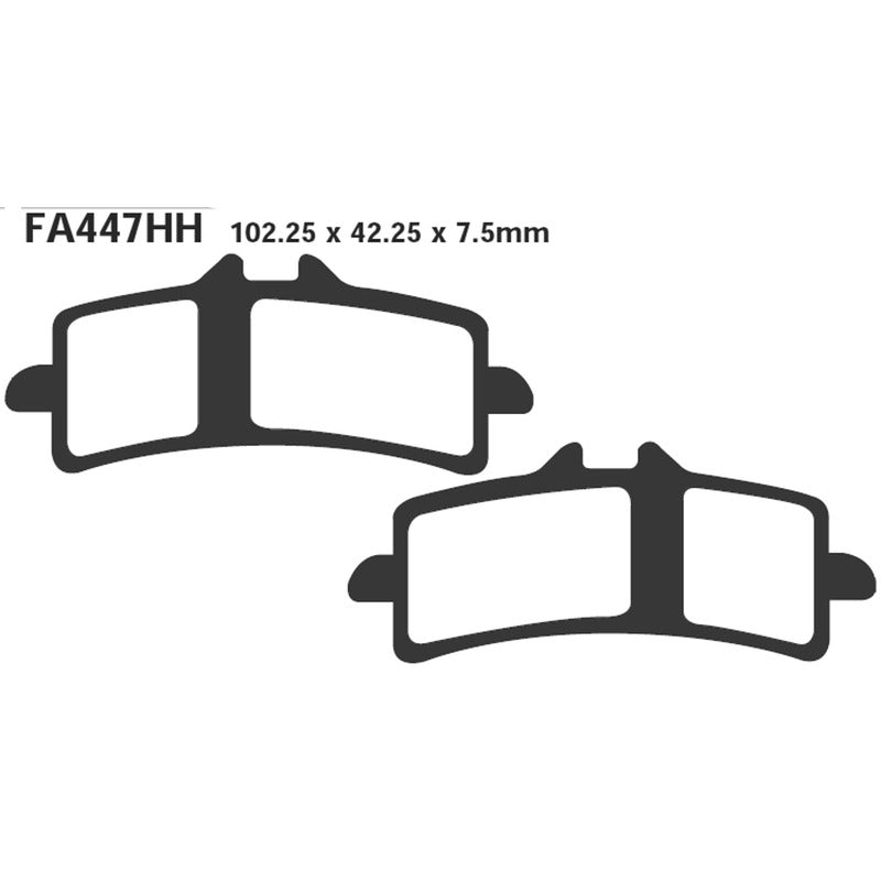 Ebc Pastiglie freno Epfa Ducati 1098 07-Mv Agusta F4 1000 07- Anteriore EPFA447HH