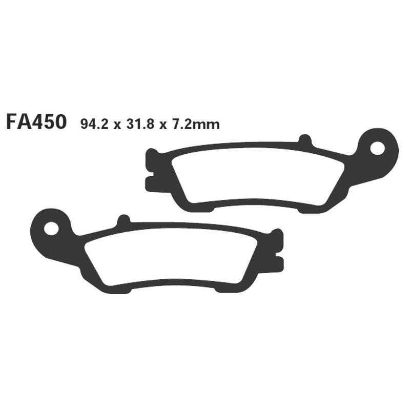 Ebc Pastiglie freno Epfa Yamaha Yz 25007- Anteriore EPFA450HH