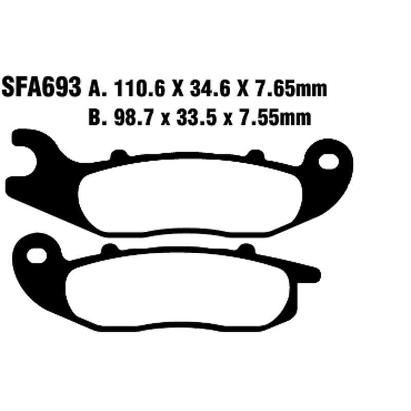 Ebc Pastiglie freno Sfac Liberty 3V 4T 15-16 Anteriore SFAC693