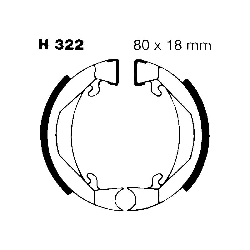 Ebc Ganasce Freno Ktm Sx 50 02- H322