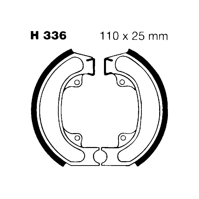 Ebc Ganasce Freno Honda Sh 50/75 -96 H336