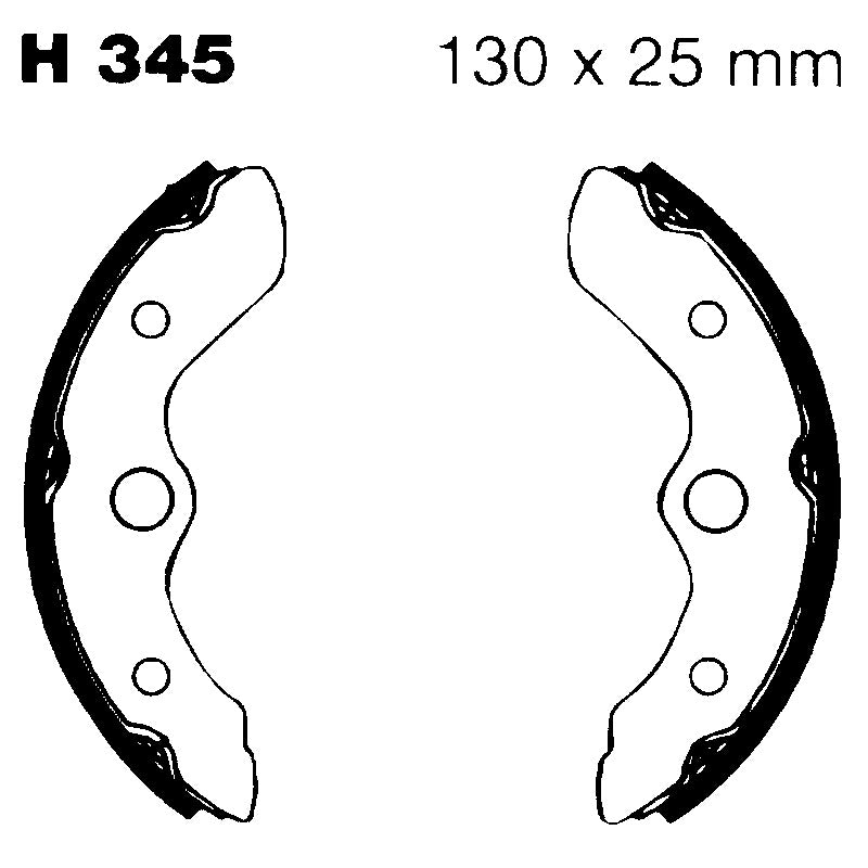 Ebc Ganasce Freno Honda Trx 200/250/300 Anteriore H345