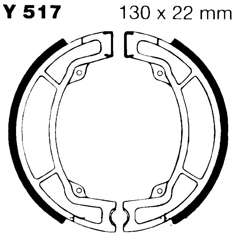 Ebc Ganasce Freno Yamaha Yz125 83-86 Pos Y517