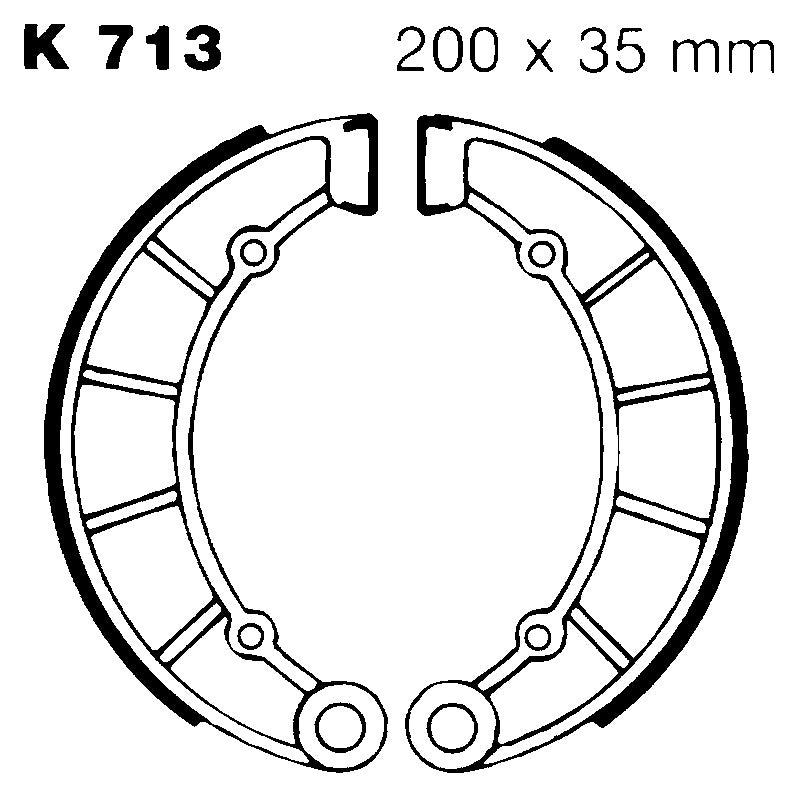 Ebc Brake Shoes Kawasaki Z900 K713