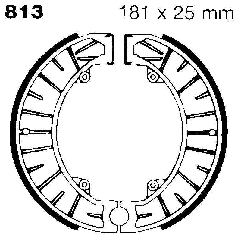 Ebc Ganasce Freno Ktm -82 Posteriore 813G