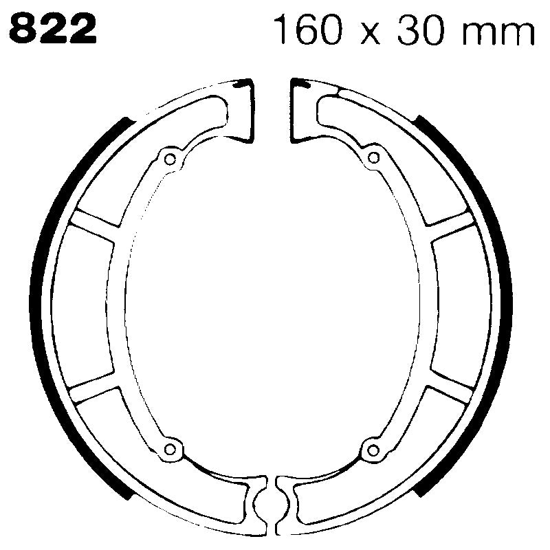 Ebc Ganasce Freno Maico Posteriore 822G