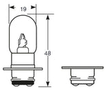 Ringlichtbirne 6V 25/25W