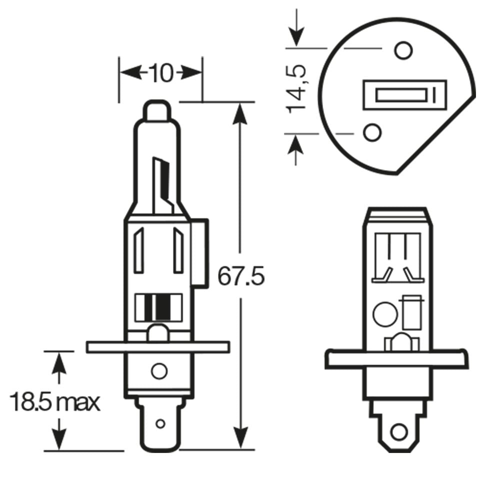 Ring Long Life Bulb 12V 55W H1