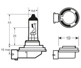 Ringbirne 24V 70W H11