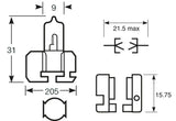 Ringförmige Halogenlampe 12V 55W H2
