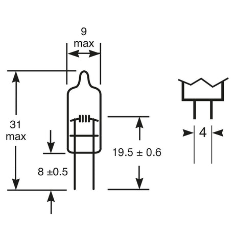 Ringlichtbirne 12V 20W