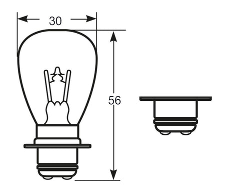 Ringbirne 12V 35/35W