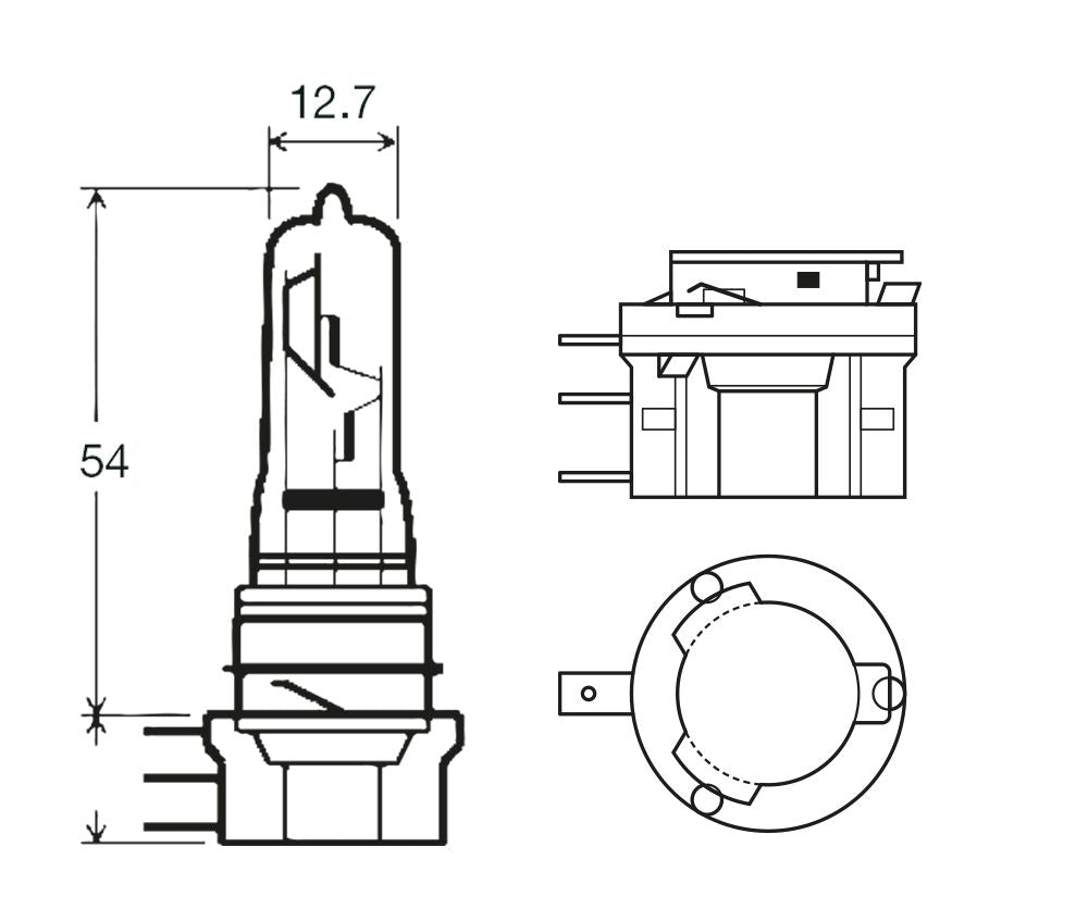 Ring Lampadina alogena 12V 55/15W H15