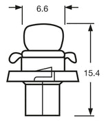 Ring Lampadina 12,6V 1.5W zoccolo bianco