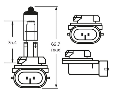 Ringbirne 12V 27W H27W/2