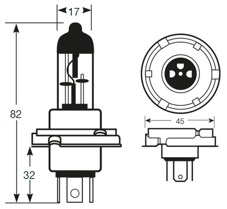 Ringlichtbirne 12V 45/40W