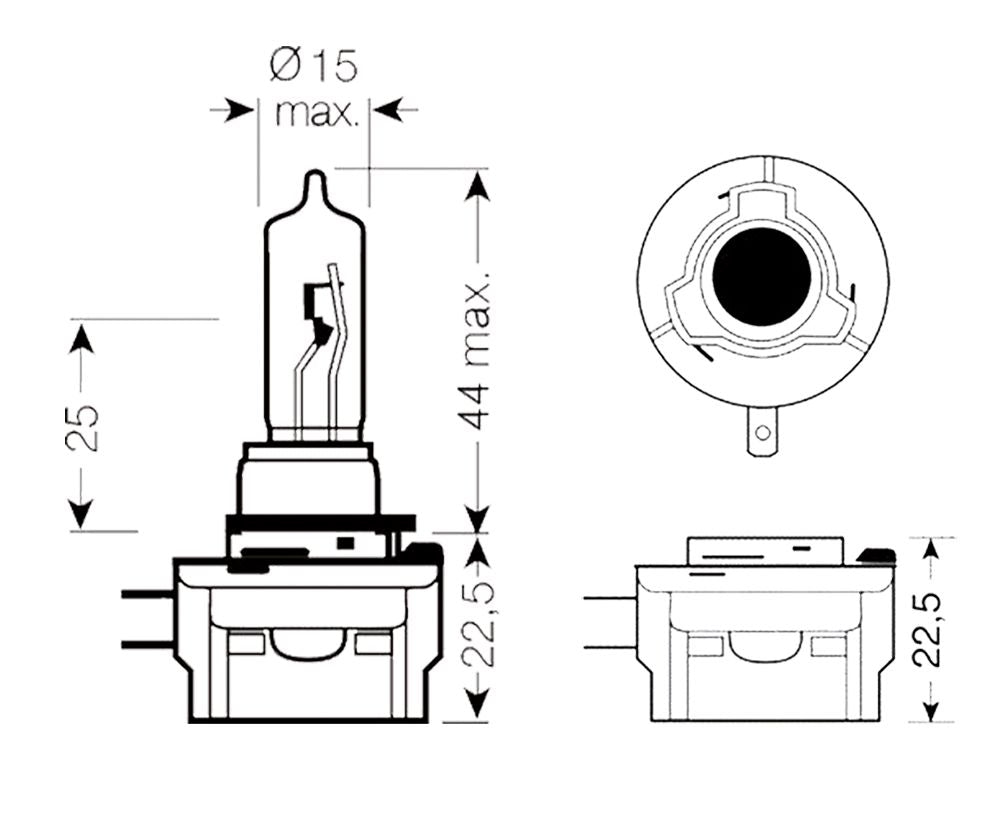 Ring Lampadina 12V 65W H9B