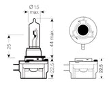 Bombilla de anillo 12 V 65 W H9B