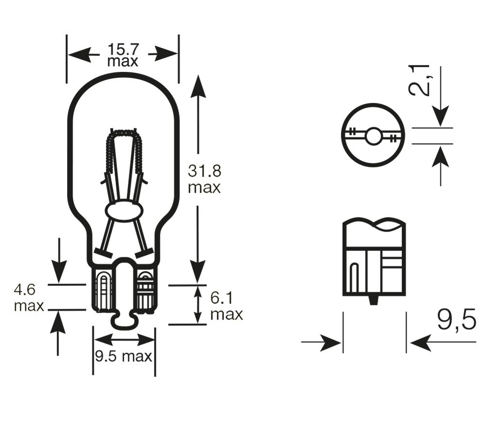 Bombilla de luz de anillo 24 V 10 W