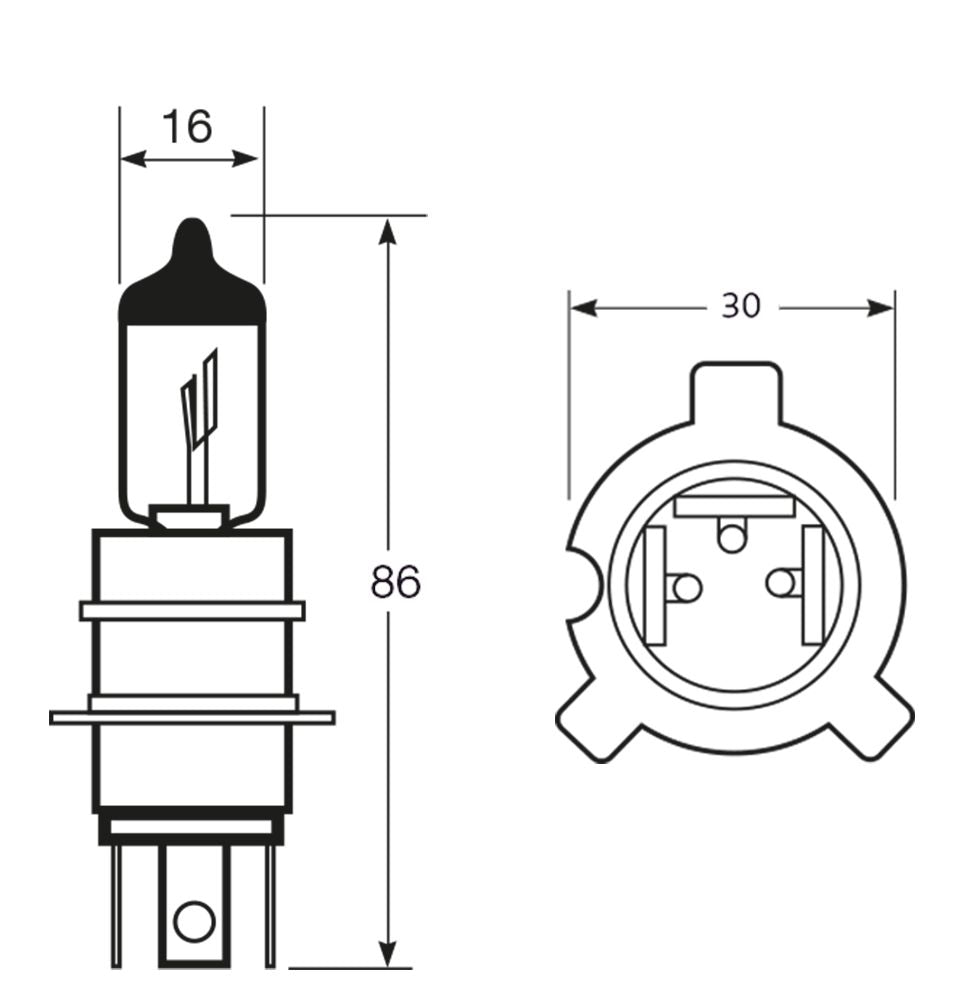Ring Lampadina importazione 12V 65/65W