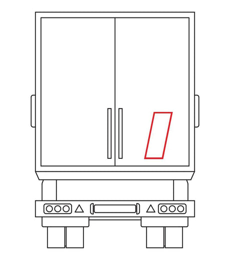 Lampa Contrassegno adesivo, 1 pz - Trasporto merci conto terzi RA7105