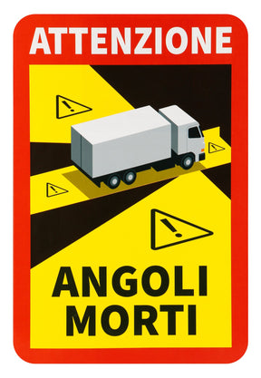 Lampa Contrassegno adesivo angoli morti, 1 pz - Camion - ITA RA90601I