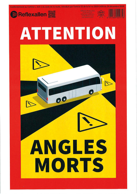 Lampa Contrassegno adesivo angoli morti, 1 pz - Autobus RA90602