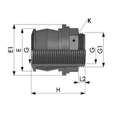Ges Raccordo rapido innesto serbatoi 1/2 pollici M - 3/8 pollici F 8033237636485