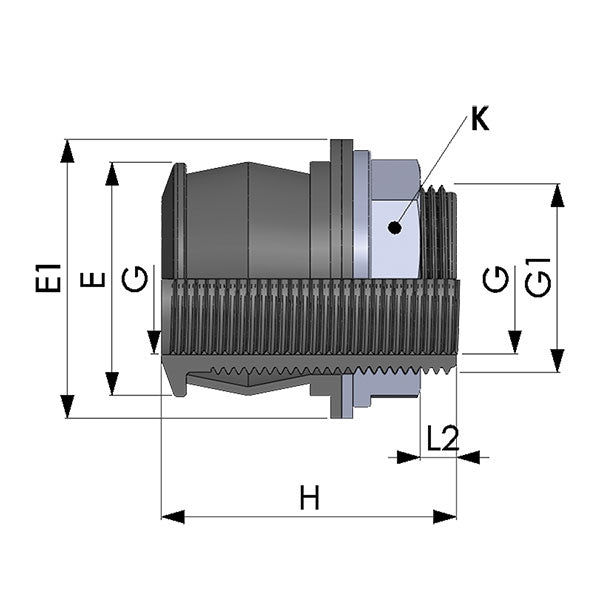 Ges Raccordo rapido innesto serbatoi 1/2 pollici M - 3/8 pollici F 8033237636485