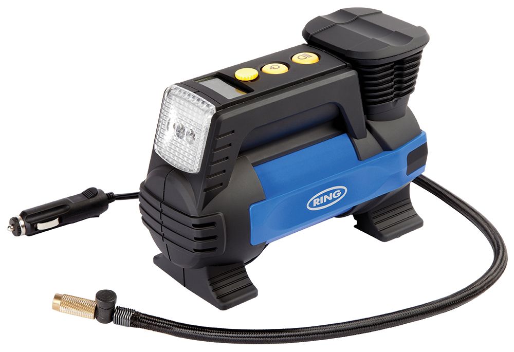 Compresor digital Ring 12V rápido con lámpara LED