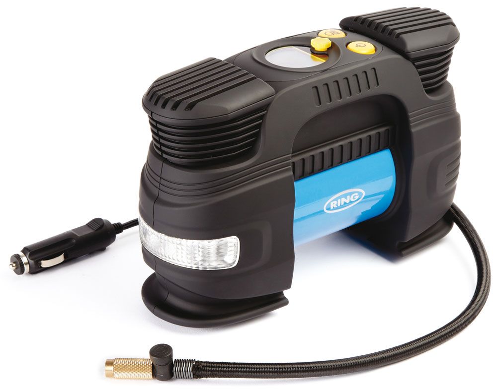 Ring Compressore digitale 12V Rapid con lampada LED