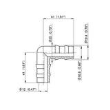 Manicotto curvo diametro 20 mm RACC20