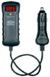 Ringvoltmeter 12/24V mit Zigarettenanzünderstecker