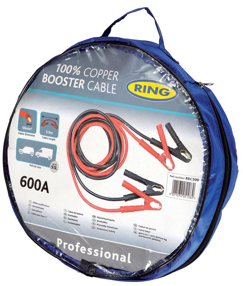 Cables de batería de anillo para vehículos de hasta 9,5 L