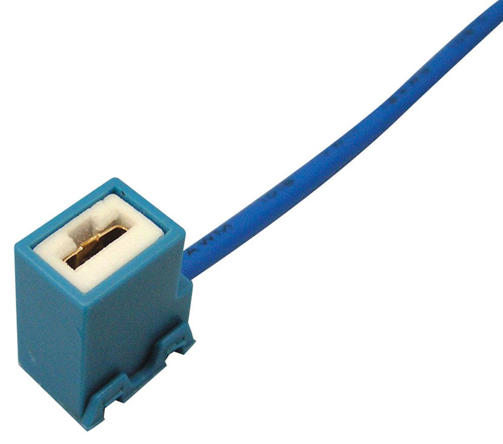 Conector de anillo cerámico para lámparas H1/H3 con salida en ángulo