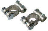 Ring Terminale batteria doppia vite ottone polo positivo cavo 40-60 mm blister