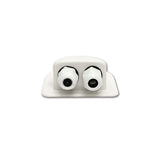 GES Passatetto a Cupolino Ø 12 mm Bianco