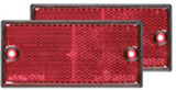 Red rear reflectors