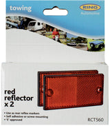 Red rear reflectors