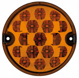 LED-Ringlicht 12–24 V, 95 mm, gelbe Blinker