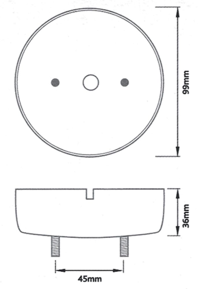 Ring Base per montaggio fanali a led da 95 mm