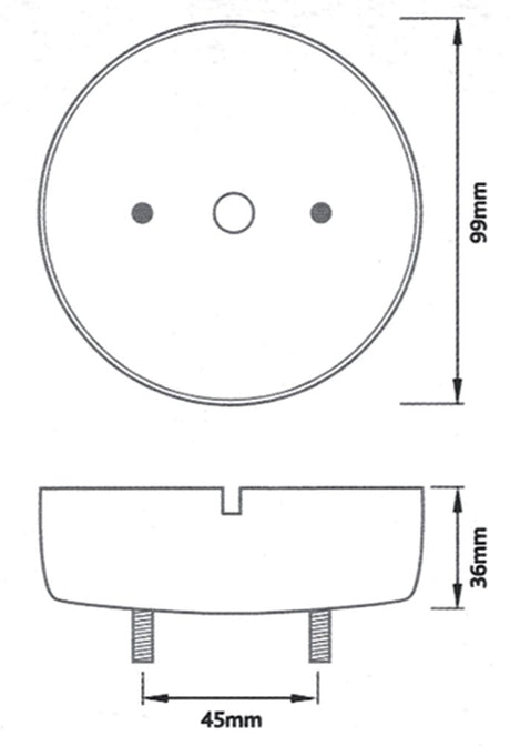 Ring Base per montaggio fanali a led da 95 mm
